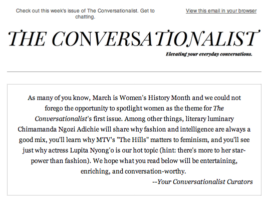 The Conversationalist #1