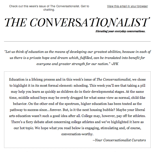 The Conversationalist #3