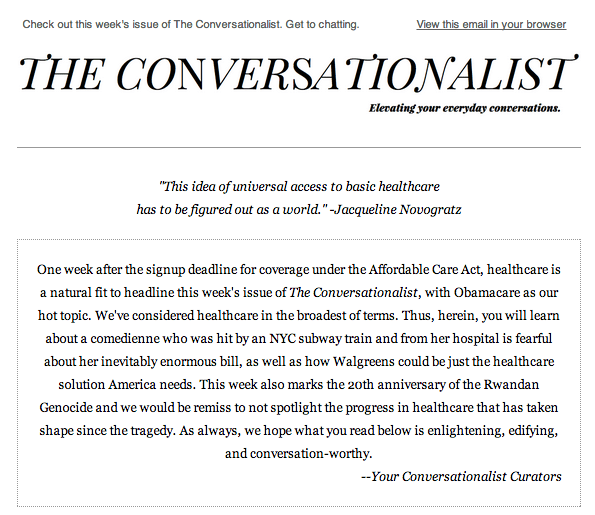 The Conversationalist #4