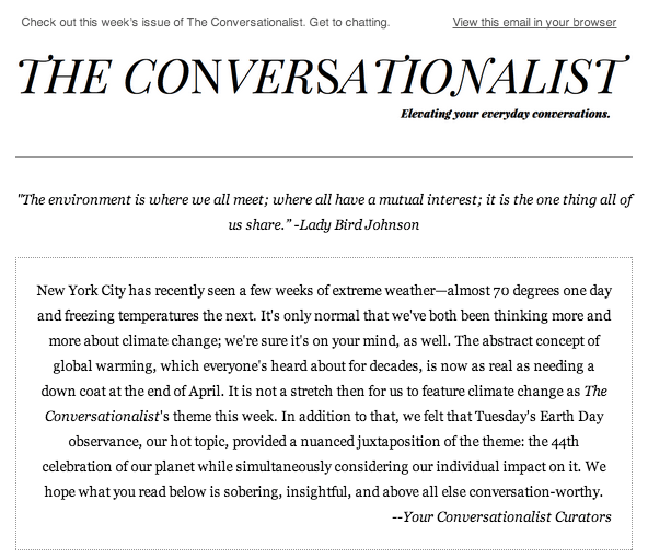 The Conversationalist #6