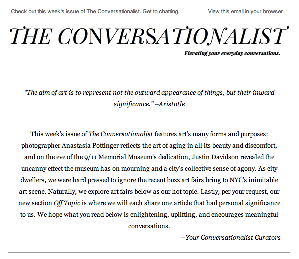 The Conversationalist #9