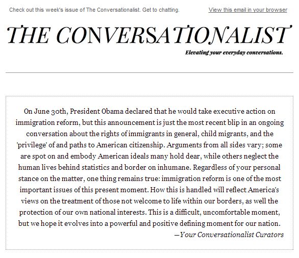 The Conversationalist #16