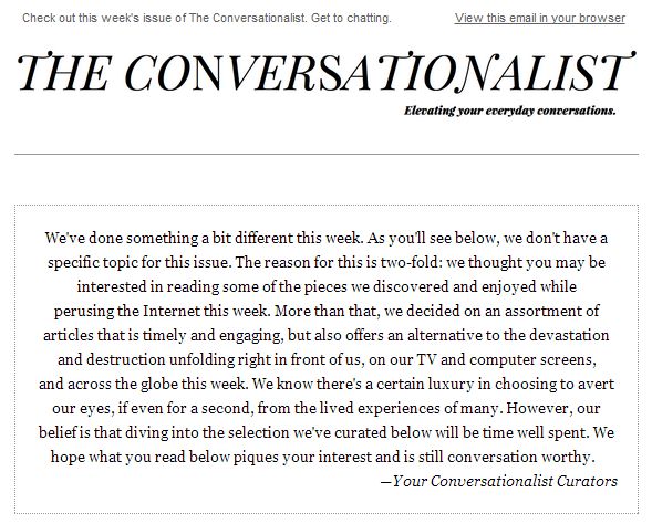 The Conversationalist #17