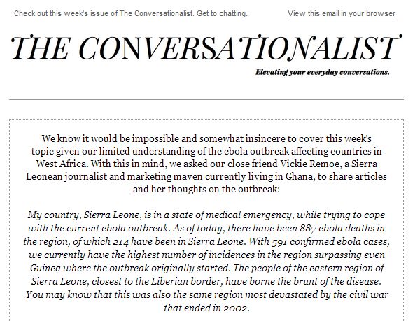 The Conversationalist #20