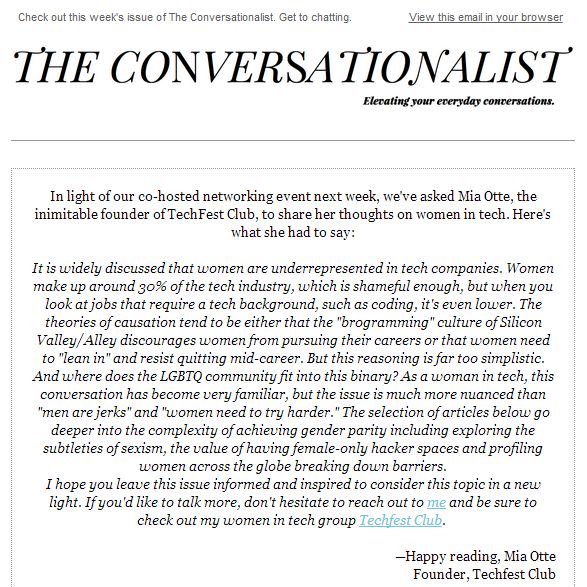 The Conversationalist 21